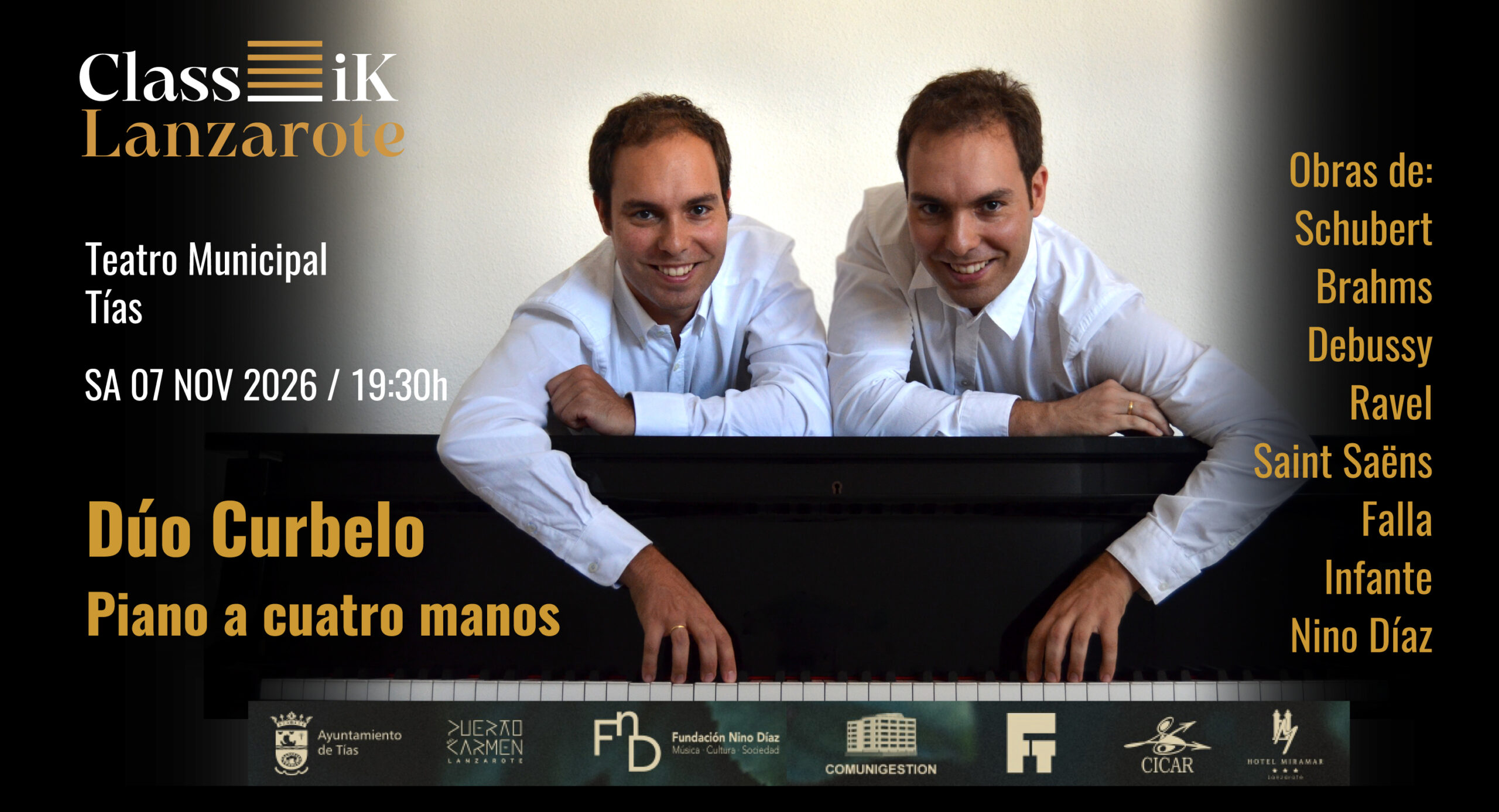 Dúo Curbelo – piano a cuatro manos – Class_ik Lanzarote